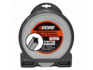Леска триммерная ECHO Titanium Power Line 3,0мм*132м (квадрат)