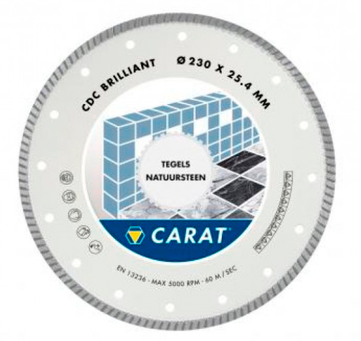 Диск алмазный BATTIPAV 350 CARAT Turbo Brilliant для керамогранита/мрамора CDC3504000