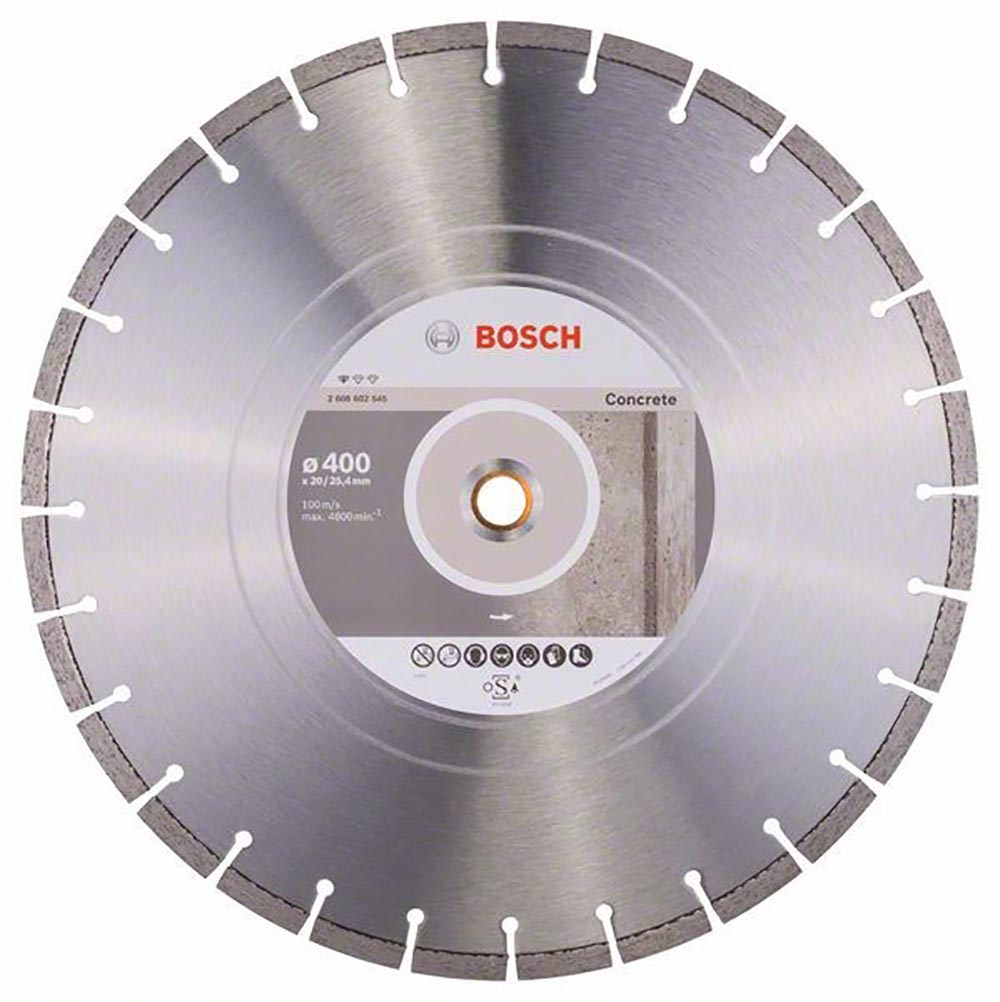 Диск алмазный BOSCH отрезной Professional for Concrete (400х20/25.4 мм) для настольных пил 2608602545