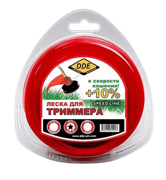 Леска для триммеров DDE Speed line 2.4 мм х 116 м