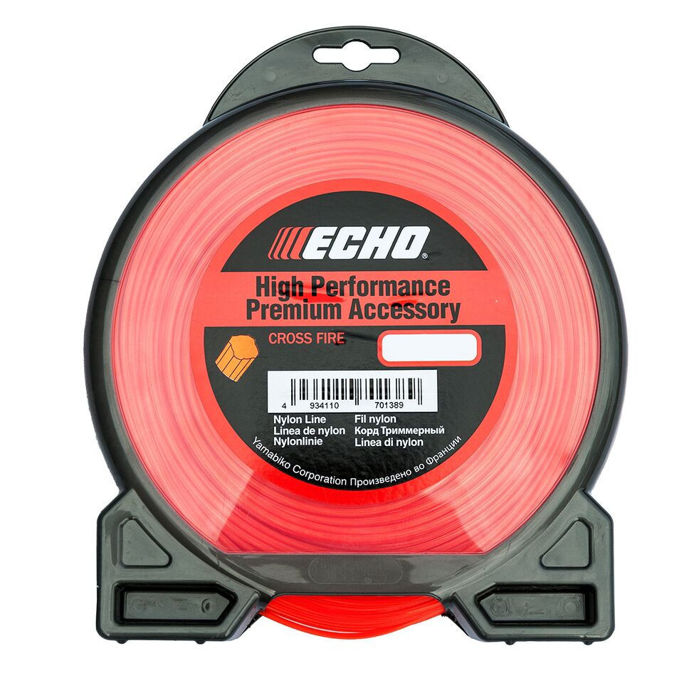 Леска триммерная ECHO Cross Fire Line 3,0мм* 15м (крест)