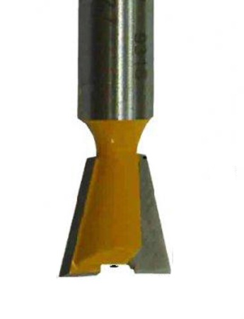 Фреза Энкор пазовая ласточкин хвост (15.8х22 мм; 7°; хвостовик 8 мм) по дереву 9317