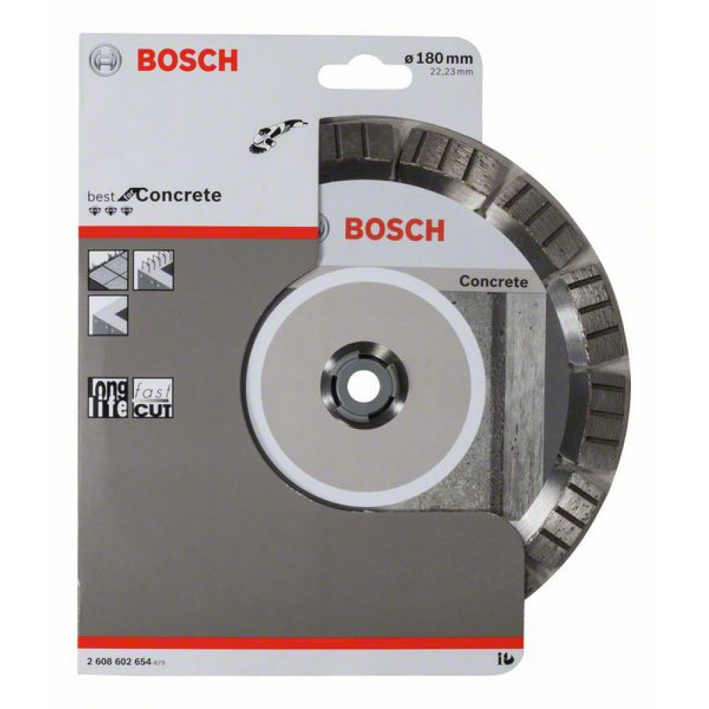 Диск алмазный BOSCH 180 мм BEST FOR CONCRETE 2608602654