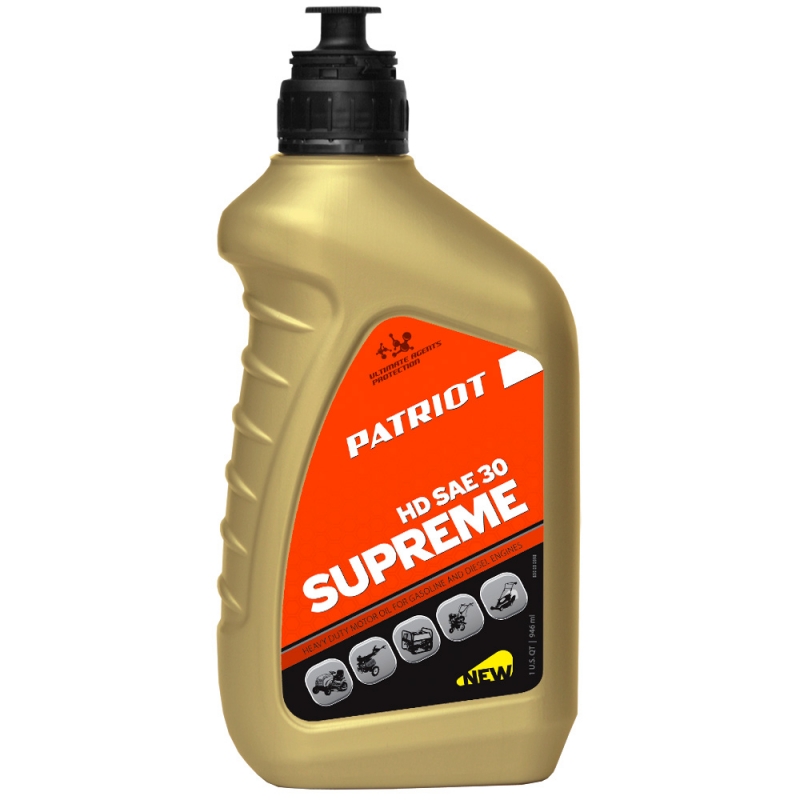 Моторное масло PATRIOT SUPREME HD SAE 30 4Т 0,946.л