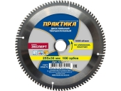 Диск пильный Практика твёрдосплавный по алюминию 255х30 мм,100 зубов