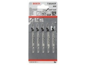 Пилки для лобзика BOSCH по ламинату (57 мм; 5 шт.) T101 AOF BIM 2.608.634.233