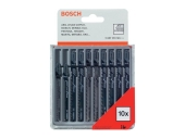 Набор пилок для лобзика BOSCH 10 шт. HCS (хвостовик с одним упором) 2.607.010.146