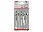 Пилки для лобзика BOSCH по дереву (74 мм; 5 шт.) T 101 D HCS 2.608.630.032