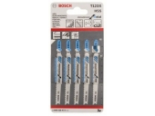 Пилки для лобзика BOSCH по стали (74 мм; 5 шт.) T123Х HSS 2.608.638.473