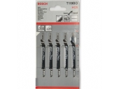 Пилки для лобзика BOSCH по дереву (56 мм; 5 шт.) T119 BО HCS 2.608.630.310