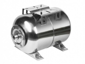 Гидроаккумулятор UNIPUMP 100л горизонт. нерж.сталь мембрана EPDM (блестящий,серый) 54872