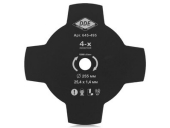 Нож для триммера DDE GRASS CUT 4-х лопастной 255 х 25,4мм (толщина = 1,4 мм)