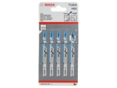 Пилки для лобзика BOSCH по стали (67 мм; 5 шт.) T118 A HSS 2.608.631.013