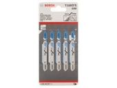 Набор пилок для лобзика BOSCH 118 EFS BIM 5 шт для нерж. 2608636497
