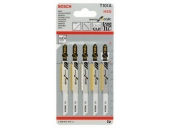 Пилки для лобзика BOSCH по пластику (74 мм; 5 шт.) T101 A HSS 2.608.631.010