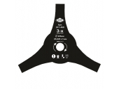 Нож для триммера DDE AIR-CUT 3-х лопастной 255 х 25.4/20 мм (толщина = 3 мм)