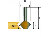 Фреза Энкор кромочная конусная (38,1х22,2 мм; 45°; хвостовик 12 мм) 10641