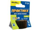 Круги лепестковые Практика с оправкой 40х20мм,P 120,хвостовик 6 мм