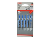 Пилки для лобзика BOSCH по стали (67 мм; 5 шт.) T118 B HSS 2.608.631.014