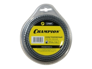 Корд триммерный Champion Корд триммерный Platin Saw (3.0 мм; 12 м; зубчатый) CHAMPION