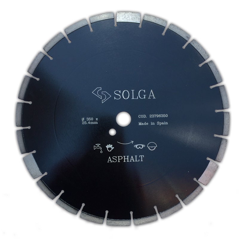 Диск алмазный SOLGA DIAMANT ASPHALT 10 сегментный (асфальт) 350мм/25,4