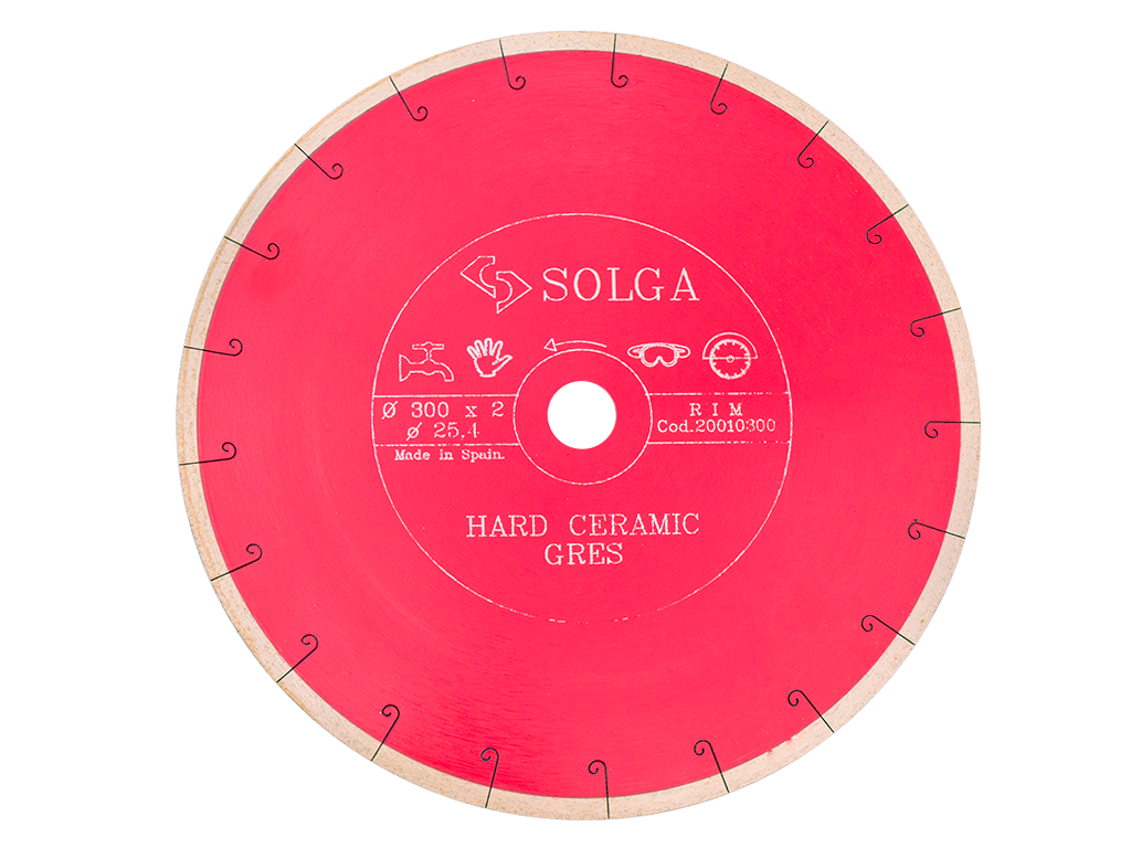 Диск пильный SOLGA DIAMANT HARD CERAMICS сплошной (керамогранит) 300мм/25,4