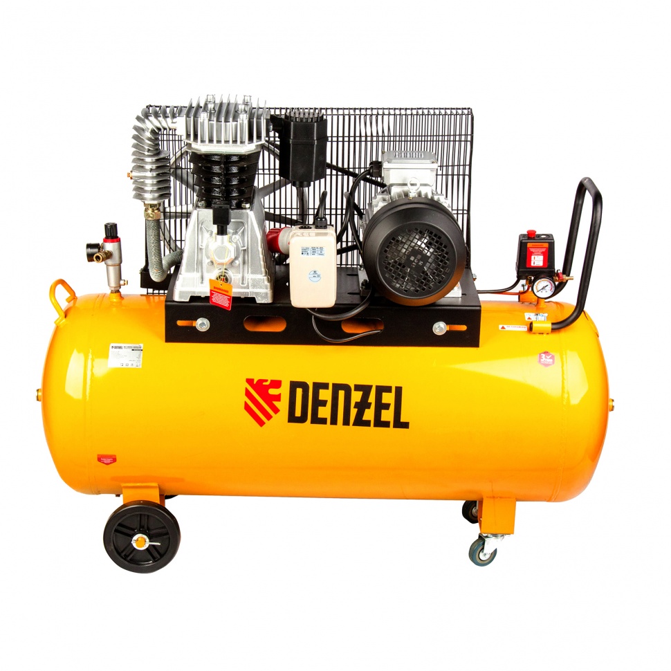Компрессор DENZEL DR4000/200, 10 бар, произв. 690 л/м, мощность 4 кВт 58093
