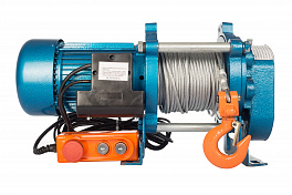 Лебедка электрическая TOR ЛЭК-1000 E21 (KCD) 1000 кг, 380 В с канатом 100 м 1002133