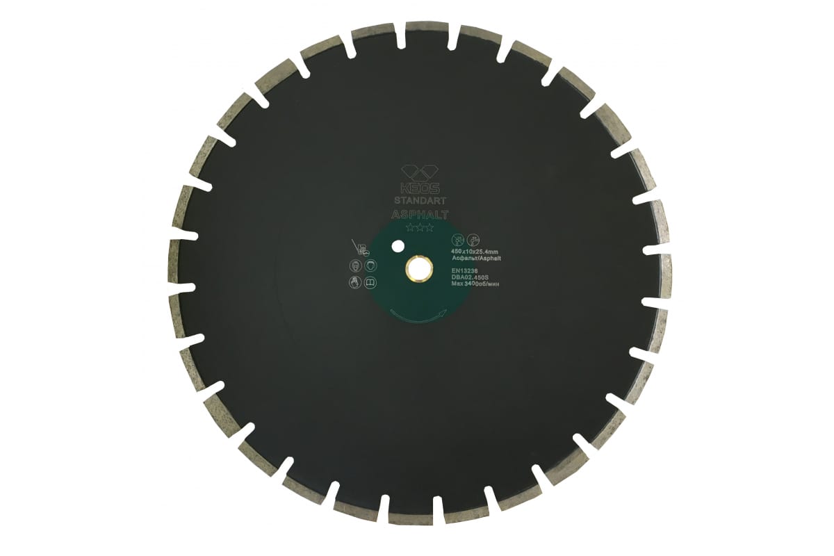 Диск алмазный KEOS Standart сегментный (асфальт) 500мм/25.4