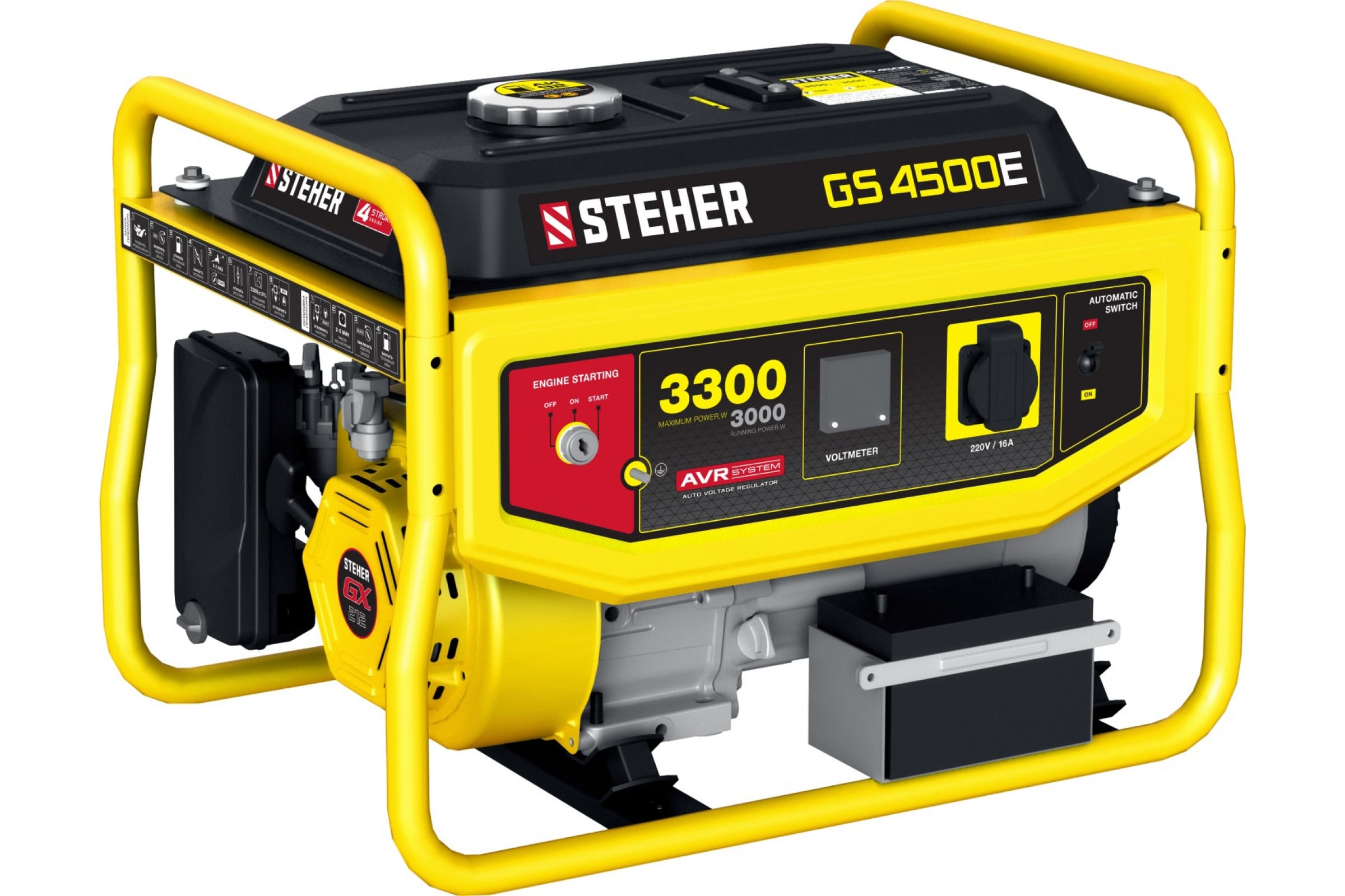 Бензиновый генератор STEHER GS-4500Е