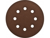 Круг шлифовальный ЗУБР СТАНДАРТ из абразивной бумаги на велкро основе, 6 отв., Р120, 150мм, 5шт