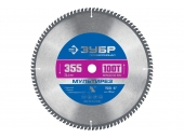 Диск пильный ЗУБР Мультирез, 355 х 25.4 мм, 100Т