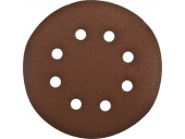 Круг шлифовальный ЗУБР СТАНДАРТ из абразивной бумаги на велкро основе, 6 отв., Р240, 150мм, 5шт