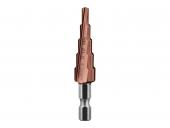 Сверло ступенчатое ЗУБР Кобальт, 4-12 мм, 5 ступеней