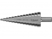 Сверло ступенчатое ЗУБР 4-30 мм, 14 ступеней