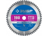 Диск пильный ЗУБР Мультирез, 190 x 20 мм, 60Т