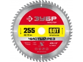 Диск пильный ЗУБР 255 x 30/20 мм, 60Т 36914-255-30-60_z01