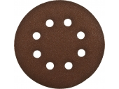 Круг шлифовальный ЗУБР СТАНДАРТ из абразивной бумаги на велкро основе, 8 отв., Р120, 125мм, 5шт