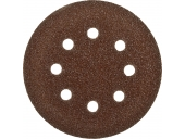 Круг шлифовальный ЗУБР СТАНДАРТ из абразивной бумаги на велкро основе, 8 отв., Р240, 125мм, 5шт