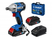 Аккумуляторный гайковерт ЗУБР GVB-250-22