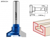 Фреза ЗУБР 25.4 x 12.7 мм, высота 12.7 мм