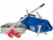 Лебёдка рычажная тросовая TOR МТМ 3200, 3,2 т, L=20м (стальной корпус)