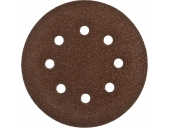 Круг шлифовальный ЗУБР СТАНДАРТ из абразивной бумаги на велкро основе, 6 отв., Р60, 150мм, 5шт