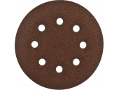 Круг шлифовальный ЗУБР СТАНДАРТ из абразивной бумаги на велкро основе, 6 отв., Р80, 150мм, 5шт