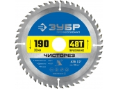 Диск пильный ЗУБР 190 x 30 мм, 48Т 36905-190-30-48_z01