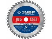 Диск пильный ЗУБР Стройрез, 185 х 20 мм, 40Т