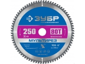 Диск пильный ЗУБР Мультирез, 250 x 30 мм, 80Т 36907-250-30-80_z01