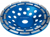 Чашка алмазная ЗУБР d 180 мм, двухрядная